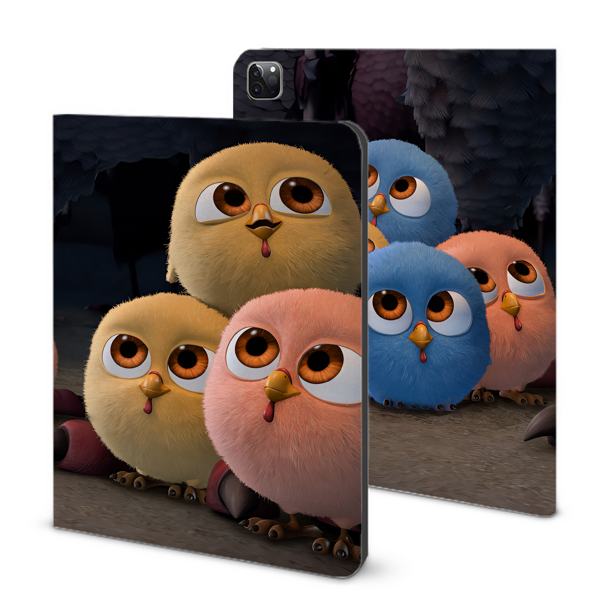 （画像用） Angry Birds アングリーバード IPad ケース ブック型 PUレザー TPU 耐衝撃 軽量 薄型 ペン収納なし 全面保護 IPad 各モデル対応